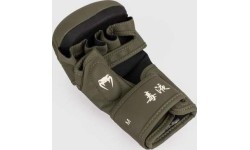 Rękawice sparingowe Venum Serpenti - khaki/brąz/kość słoniowa