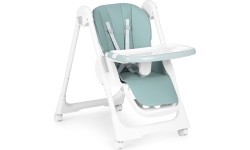 Krzesełko fotelik do karmienia regulacja wysokości ekoskóra pasy podwójna tacka