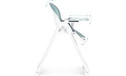 Krzesełko fotelik do karmienia regulacja wysokości ekoskóra pasy podwójna tacka