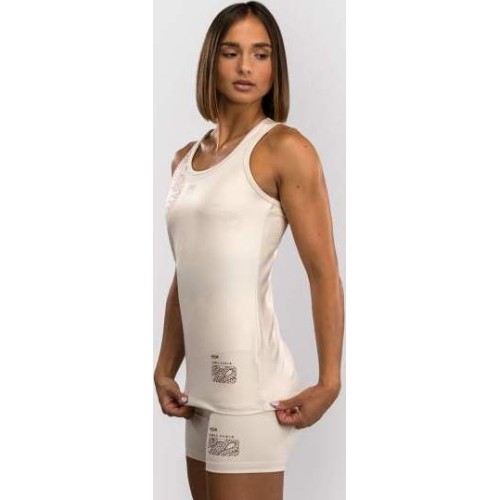 Podkoszulek damski Venum Serpenti - kość słoniowa/bordowy