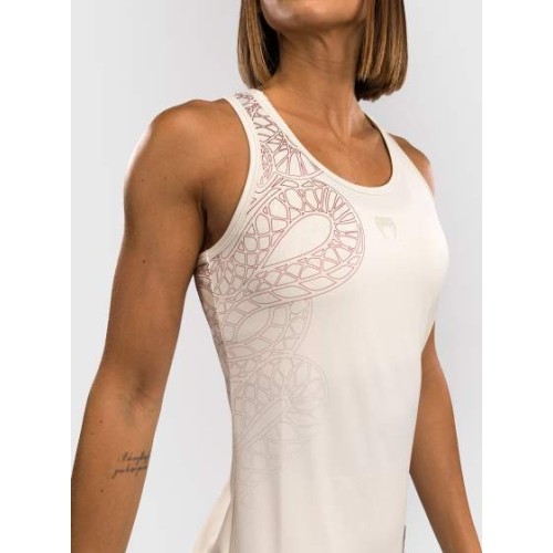 Podkoszulek damski Venum Serpenti - kość słoniowa/bordowy