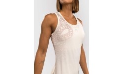 Podkoszulek damski Venum Serpenti - kość słoniowa/bordowy