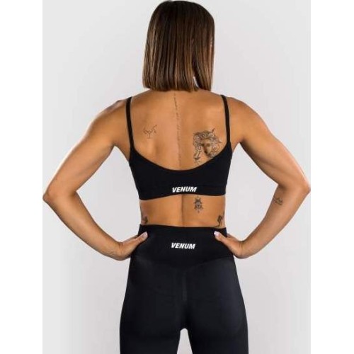 Damski biustonosz sportowy Venum Sculpt - czarny/biały