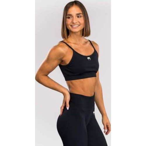 Damski biustonosz sportowy Venum Sculpt - czarny/biały