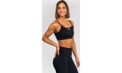 Damski biustonosz sportowy Venum Sculpt - czarny/biały