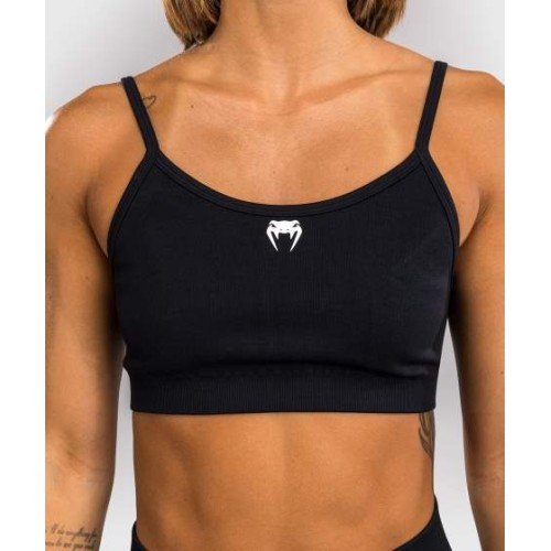 Damski biustonosz sportowy Venum Sculpt - czarny/biały