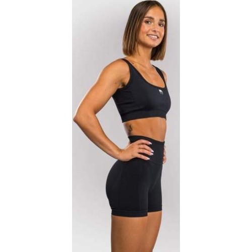 Długi biustonosz sportowy Venum Sculpt - czarny/biały