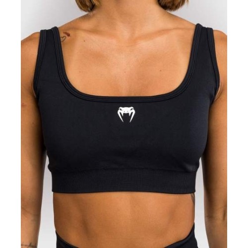 Długi biustonosz sportowy Venum Sculpt - czarny/biały