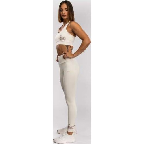 Damski biustonosz sportowy Venum Serpenti - kość słoniowa/burgund