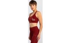Damski biustonosz sportowy Venum Serpenti - bordowy/kość słoniowa