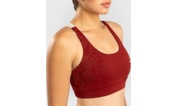 Damski biustonosz sportowy Venum Serpenti - bordowy/kość słoniowa