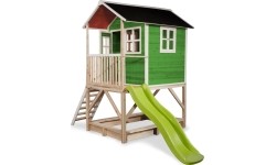 Drewniany domek do zabawy EXIT Loft 500 - zielony