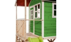 Drewniany domek do zabawy EXIT Loft 500 - zielony