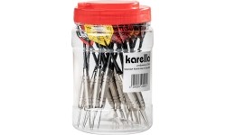 Rzutki ze stalową końcówką Karella 19 gramów 24 sztuki