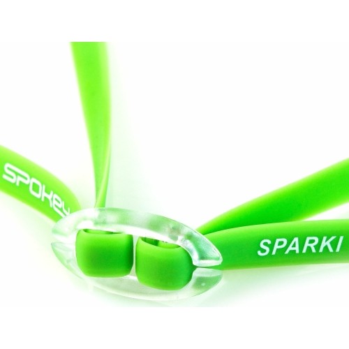 Okulary pływackie w dwa paski Spokey SPARKI, zielone
