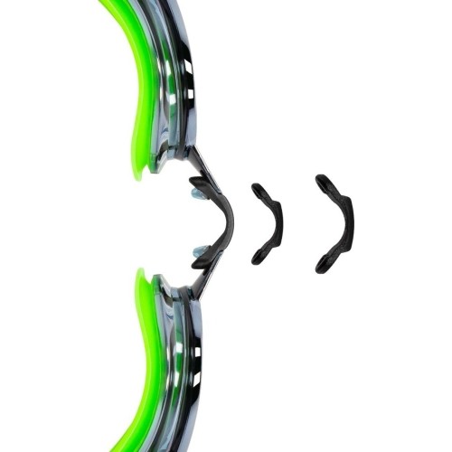 Okulary pływackie z dwoma paskami zielone Spokey SPARKI