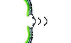 Okulary pływackie z dwoma paskami zielone Spokey SPARKI