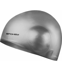 Czepek pływacki srebrny Spokey EARCAP