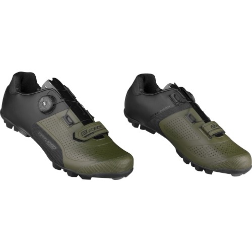 Buty FORCE Virtuoso MTB/Gravel // rozmiar: 39 (czarny/zielony)