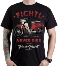 Męska koszulka T-shirt BLACK HEART Fichtl - Black