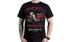 Męska koszulka T-shirt BLACK HEART Fichtl - Black