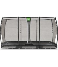 EXIT Allure Premium trampolina ziemna 214x366cm - czarna
