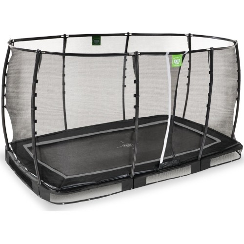 EXIT Allure Premium trampolina ziemna 214x366cm - czarna