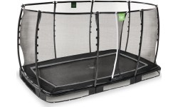 EXIT Allure Premium trampolina ziemna 214x366cm - czarna