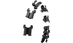 ZESTAW HULA HOOP PLUS SIZE HHW12 CZARNY Z OBCIĄŻNIKIEM HMS + WSPORNIK TALII BR163 CZERWONY