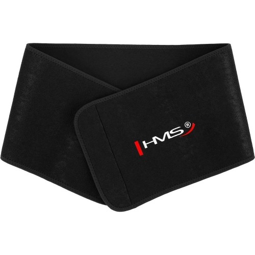 ZESTAW HULA HOOP PLUS SIZE HHW12 CZARNY Z OBCIĄŻNIKIEM HMS + WSPORNIK TALII BR163 CZERWONY