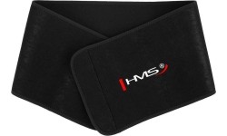 ZESTAW HULA HOOP PLUS SIZE HHW12 CZARNY Z OBCIĄŻNIKIEM HMS + WSPORNIK TALII BR163 CZERWONY