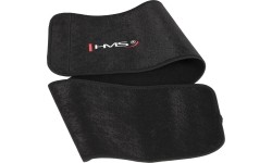 ZESTAW HULA HOOP PLUS SIZE HHW12 CZARNY Z OBCIĄŻNIKIEM HMS + WSPORNIK TALII BR163 CZERWONY