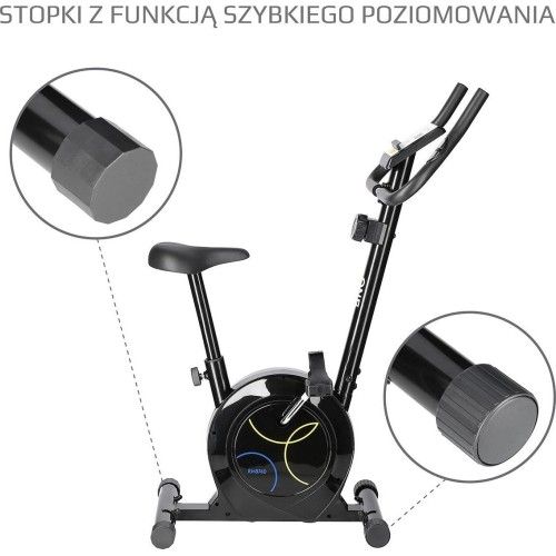 Trenażer roweru magnetycznego One Fitness RM8740 czarny