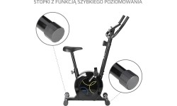 Trenażer roweru magnetycznego One Fitness RM8740 czarny
