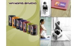 Maty do ruletki Yin-Yang (30 mx 0,8 m/4,5 mm grubości) - Black