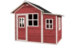 Drewniany domek do zabawy EXIT Loft 150 - czerwony