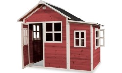 Drewniany domek do zabawy EXIT Loft 150 - czerwony