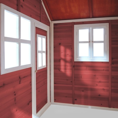 Drewniany domek do zabawy EXIT Loft 150 - czerwony