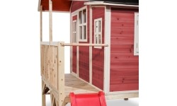Drewniany domek do zabawy EXIT Loft 350 - czerwony
