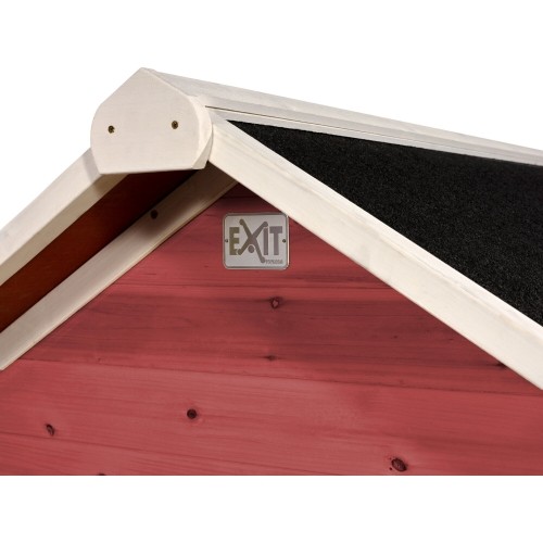 Drewniany domek do zabawy EXIT Loft 350 - czerwony
