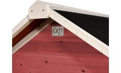 Drewniany domek do zabawy EXIT Loft 350 - czerwony