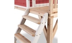 Drewniany domek do zabawy EXIT Loft 350 - czerwony