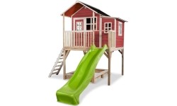 Drewniany domek do zabawy EXIT Loft 750 - czerwony