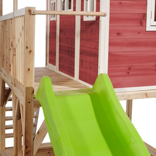 Drewniany domek do zabawy EXIT Loft 750 - czerwony