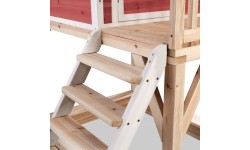 Drewniany domek do zabawy EXIT Loft 750 - czerwony