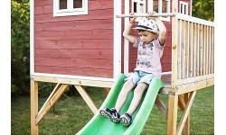 Drewniany domek do zabawy EXIT Loft 750 - czerwony
