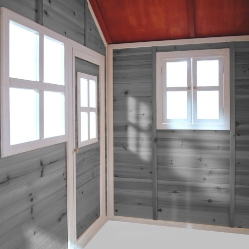 Drewniany domek do zabawy EXIT Loft 150 - szary