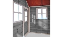 Drewniany domek do zabawy EXIT Loft 150 - szary