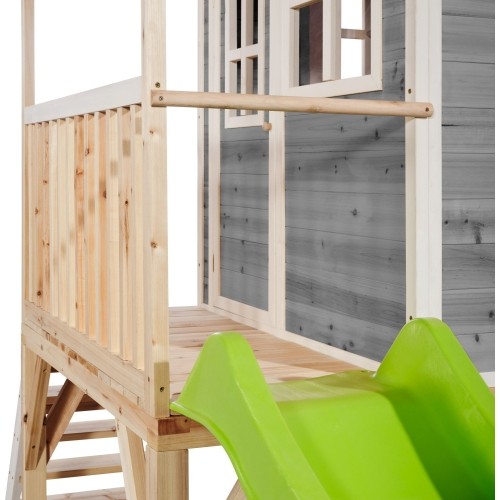 Drewniany domek do zabawy EXIT Loft 700 - szary