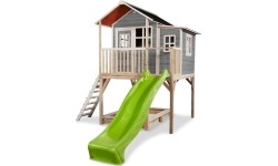 Drewniany domek do zabawy EXIT Loft 750 - szary